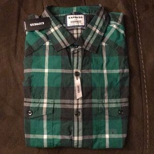 Fitted Express Button Down Shirt